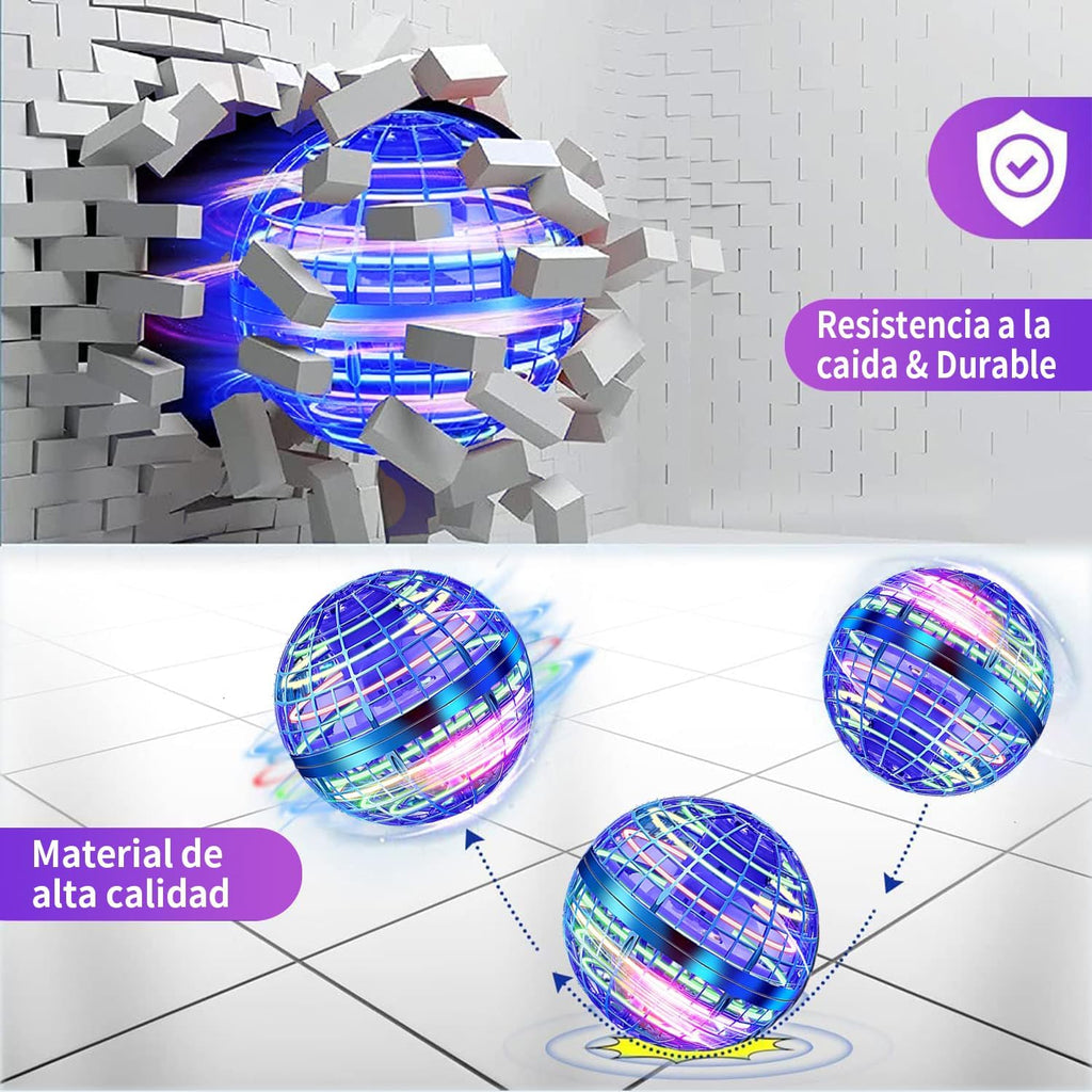 Bola Voladora Magica Fly Ball,Fly Orb Hover Ball Magic, Ovni Spinner Volador Led Flying Boomerang Orb Pelota Voladora, Bola Voladora para Niños, Mini Drones para Niños Regalo Bajo Techo